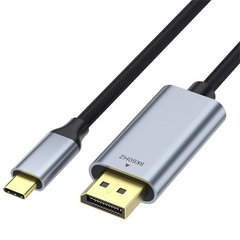 Vothoon USB C to DisplayPort 1.4 Cable 8K@60Hz 4K@120Hz Aluminum USB Type C to DP Cable for Home Office Laptops