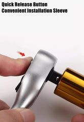 24/72 Tooth Quick Ratchet Wrench 1/2 1/4 3/8 3 Size Flying Wrenches Two-way Socket Wrench Repair Tools for for Vehicle Bicycle