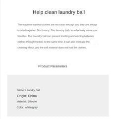 Laundry Ball Reusable Silicone Clothes Hair Cleaning Tools Pet Hair Remover Washing Machine Cat Hair Catcher Laundry Ball