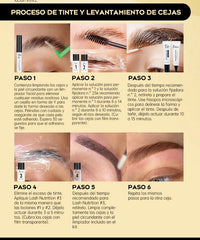 Gollee Lash and Brow Tinting Kit Classic Black Natural Eyelash Lifting Perm Treatment Makeup Set 4-6 Weeks For Lash Curler Perm