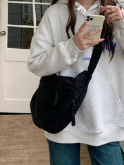 Korean Simplified New Moon Bag Fashionable Design Wheat ear Cross Body Bag Versatile High end Single Shoulder Dumpling Bag