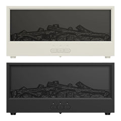 Fireplace Air Humidifier Dynamic Flame Essential Oil Diffuser 150ml Aromatherapy Diffuser with Timer Cool Mist Humidifier