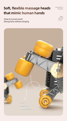 20W Beige Neck And Shoulder Massager Wireless Shoulder And Back Kneading Massage Shawl Trapezius Neck Cervical Masajeador