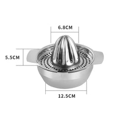 1pc Portable Stainless Steel Lemon Squeezer and Juicer with Bowl Container - Easy to Use and Convenient for Oranges, Lemons