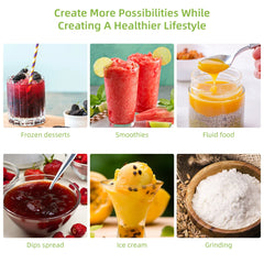 BioloMix Personal Blenders with 1.5L Glass Jar, 1300W Smoothie Blender Combo for Frozen Fruit Drinks, Sauces