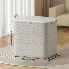 1pc Household Large Capacity Storage Bag Non-woven Material, Closet Wardrobe Organizer Can Be Used For Quilt Clothing, Toys
