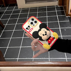 Baby pacifier Mickey Mouse Phone Case for iPhone 13 14 15 16 Pro Max 12promax DISNEY blow bubbles Soft silicone Cover Capa