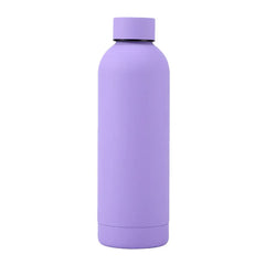 500/750ML Small Mouth Thermos Cup, Outdoor Stainless Steel Bottle, Rubber Paint Sports Kettle, Thickened Double Water Cup