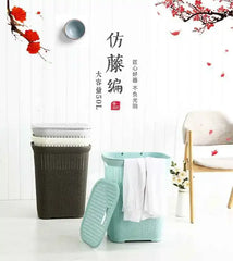 Nordic Wind Plastic Home Bathroom Laundry Basket Living Room Multi-purpose Toy Basket Bedroom Clothing Storage Basket