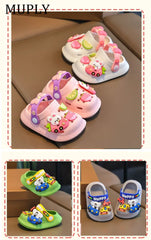 Summer Children Garden Clogs Shoes Boys&Girls Beach Sandal Kids Lightweight Breathable Cute Cartoon Slip Baby Slippers