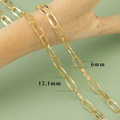 YEGUI C77,diy chain,18k gold rhodium plated,copper,pass REACH,nickel free,jewelry making,charms,diy bracelet necklace,1m/lot