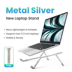 UGREEN Laptop Stand For Macbook Air Pro Foldable Aluminum Vertical Notebook Stand Laptop Support Macbook Pro Tablet Phone Stand