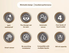 360ML USB Liquid Soap Automatic Dispenser Touchless Infrared Sensor Washing Hand Free Hand Smart Liquid/Foam Machine