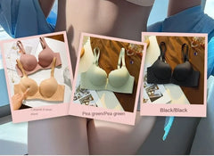 2024 New Push Up Bra for Small Chest Ultra Thick 6CM Padded No Steel Ring Comfortable & Sexy Lift Lingerie for Flat Chest Women