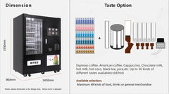 Automatic Coffee Vending Machine Drink Snacks Integrated Commercial with Snack Machines MDB System coffee machines With Grinder
