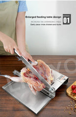 LIJAYO Commercial Manual Frozen Chicken Duck Fish Slicer Bone Cutting Tool Stainless Steel Minced Lamb Bone Meat Cutter