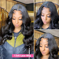 Body Wave 13x4 Lace Front Wigs Human Hair 13x6 Transparent Lace Frontal Wigs Human Hair PrePlucked 4x4 Lace Wigs For Women Bling