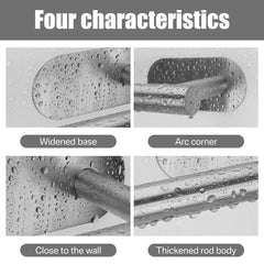 Adhesive Toilet Roll Paper Holder Organizer Wall Mount Storage Stand Kitchen Bathroom No Drill Tissue Towel Dispenser Stainless