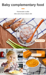 1500W 6.5L Stainless Steel Kitchen Meat Grinder 3 Gears Powerful Motor 4-Layer Blade Vegetable Crusher Onion Garlic Grinder