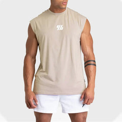 2025 Summer new Gym Vest Men broad shoulder Sleeveless Sports Tank Top quick-dry mesh Fitness T-shirt Running Tank Top men tops