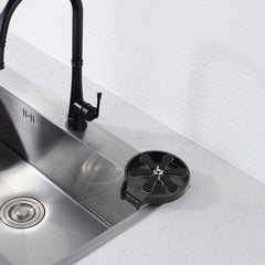 Stainless Steel Cup Washer Bar Glass Rinser Automatic High Pressure Glass Cup Washer Kitchen Sink Beer Milk Tea Cup Cleaner