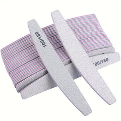 50Pcs Nail Art Files 100/180 Nails Accessoires Gel Nail Polish Polishing Pedicure Manicure Buffers Nail Care Tools lime a ongle
