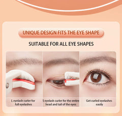 CALIYI Large Small Eyelash Curlers with Silicone Strips To Extend Curling Eyelashes and Make-up Tools For Big Eyes For Makeup