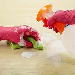 50/100PCS Disposable Pink Nitrile Gloves for Hairdressing Manicure Washing Cars Waterproof Dishwashing Kitchen Tools Latex Free