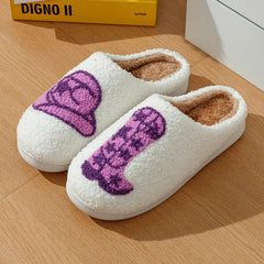 Cowgirl Style Fashion Boot Women Slippers Cool Hat Fluffy Country Nashville Comfortable Cozy Comfy Houseshoes Winter Shoes