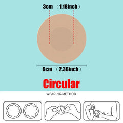 50Pcs Cloth Nipple Cover Teat Hide Women Nipple Pasties Piece Breast Petals Invisible Bra Padding Chest Sticker Patch Covers