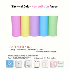 10 Rolls Thermal Paper Camera Printing White Children Camera Wood Pulp Instant Print Kids Rolling Paper Miniprinter Accessories