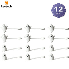 Leeseph Halloween Ghost Straw Covers Cap, Silicone Reusable DustProof Drinking Straw Topper, Cup Accessories for Stanley Cup