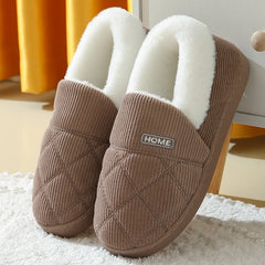 Litfun New Fur Slippers For Women Men Winter Furry Fashion Warm Ankles Plush Cozy Slides For Home Indoor Soft Sole Cotton Shoes