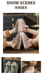 Asgard Classic Plush Slippers For Women Winter 2024 New Outdoor Fluffy Warm Boots Leisure Cotton Shoes Indoor Cozy Home Slides
