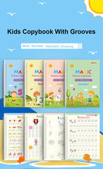 Writing Exercise Books English Groove Magic Practice Copybook Children's Book Learning Numbers Letters Alphabet Calligraphy Gift