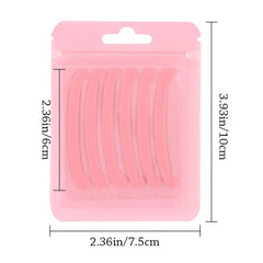 6Pcs Eyelashes Lifting Silicone Stripe Reusable Eye Lashes Lifting Curler Pad Perm Ribbon Eyelash Extension Supplies Makeup Tool