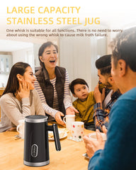 BioloMix,4 in 1 Automatic Hot and Cold Milk Frother Warmer for Latte, Foam Maker, Hot Chocolates, Cappuccino