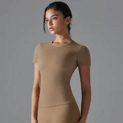 Yoga Vest Training Fitness Top Windproof Running Suit Solid Colour Cycling Fitness Quick Dry Women's Sweatshirt