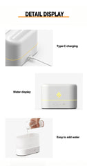 7 colors Fire Flame Air humidifier Cool Mist Usb Led change color Aroma Essential Oil Diffuser h2o air humidifier Room Freshener