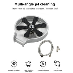 Stainless Steel Cup Washer Bar Glass Rinser Automatic High Pressure Glass Cup Washer Kitchen Sink Beer Milk Tea Cup Cleaner