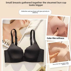 2024 New Push Up Bra for Small Chest Ultra Thick 6CM Padded No Steel Ring Comfortable & Sexy Lift Lingerie for Flat Chest Women