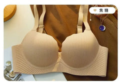 2024 New Push Up Bra for Small Chest Ultra Thick 6CM Padded No Steel Ring Comfortable & Sexy Lift Lingerie for Flat Chest Women