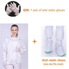 Isolation Split Type Work ClothesUnisex Reusable Anti-Static Safety Clothing With Pockets Dust-Proof Clean Paint Materials