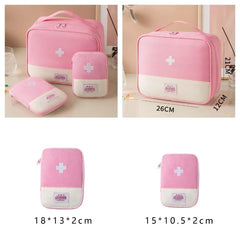 3 Pcs/set Portable Medical Storage Bag Camping Emergency First Aid Kit Organizer Home Outdoor Travel Bag