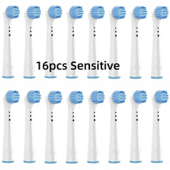16/20PCS Brush Head nozzles for Oral B Electric Toothbrush Replacement Head Refill Sensitive Floss Cross Action for Oralb