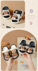 Children's Flip Flops, Anti Slip and Lightweight, Children's Hole Shoes, Soft Soled Cartoon Beach Shoes for Boys and Girls