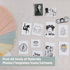 Mini Printer Sticker Paper, Thermal Color Paper Rolls For Paperang P1 P6 A6 A8 and Mini Printer, 25X57mm Paperang For Note Photo