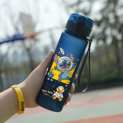 Lilo & Stitch 560ML Water Cup Children Portable Plastic Cartoon Figures Kawai Stitch Outdoor Large Capacity Sports Water Bottle