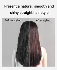 2-in-1 Hair Straightener and Dryer Combo - Negative Ion Heating Flat Iron for Quick, Long - Lasting Hair Styling at Home,salon