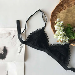 SP&CITY Summer Sexy Lace Tube Top Women Hollow Out Bralette Thin Chest Girl Bras Seamless Transparent Lingerie French Underwear